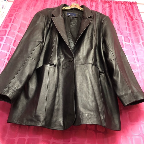 denim and company leather jacket